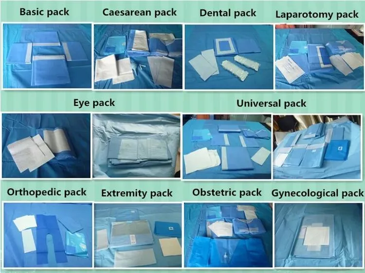 Disposable Sterile Caesarean Surgical Drape Pack for Operating Room