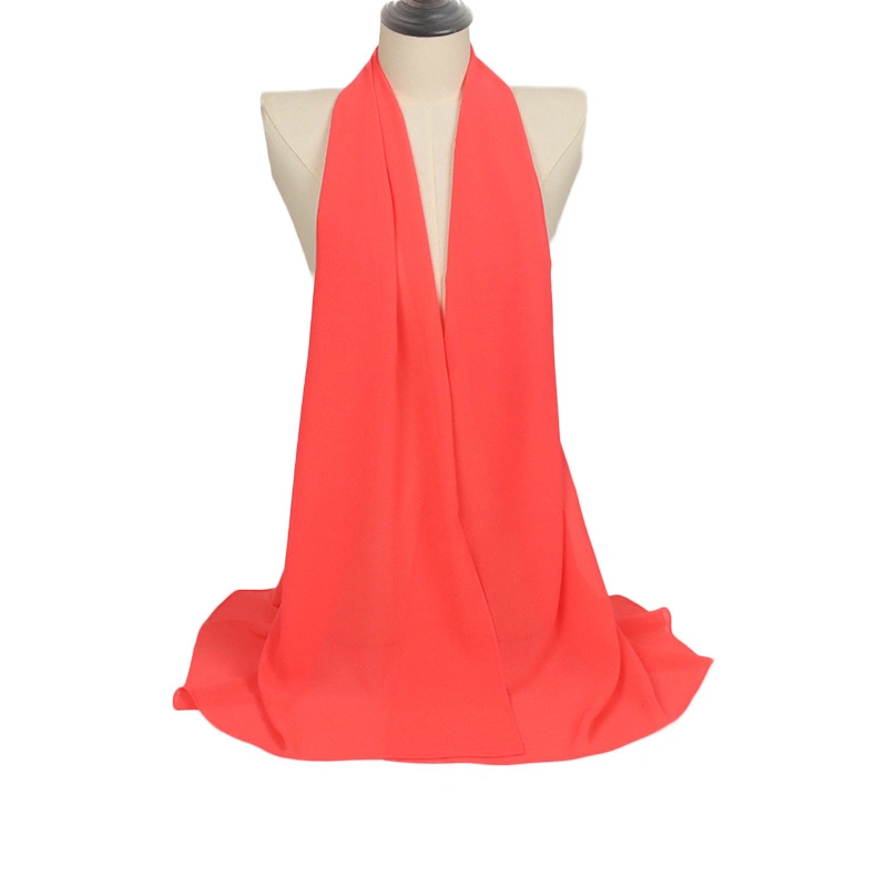 Pink Solid Pattern Shawl Scarfs for Women Fashion Lightweight Print Sunscreen Shawls
