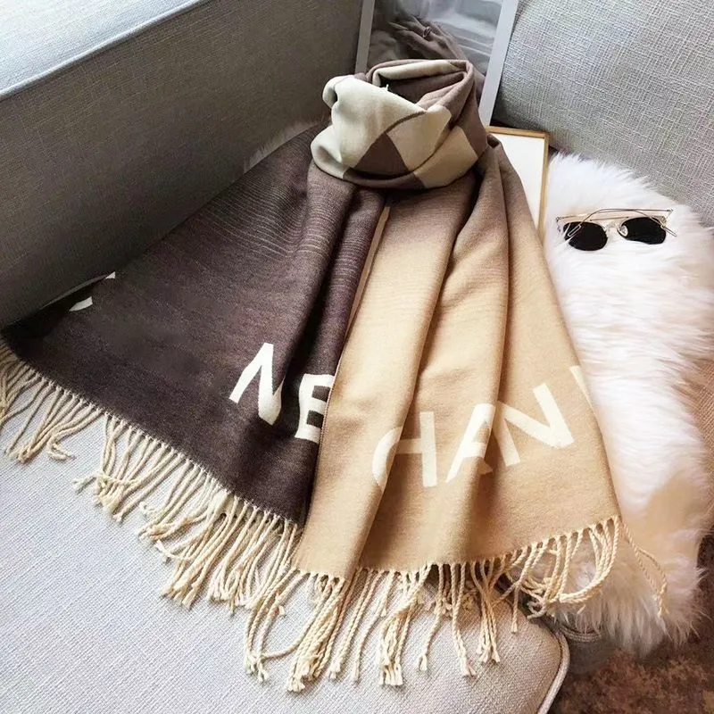 Designer Scarf Luxury Scarf for Women Autumn Winter Wool Cotton Warm Shawl Wedding Date Outdoor Travel Letters Scarves