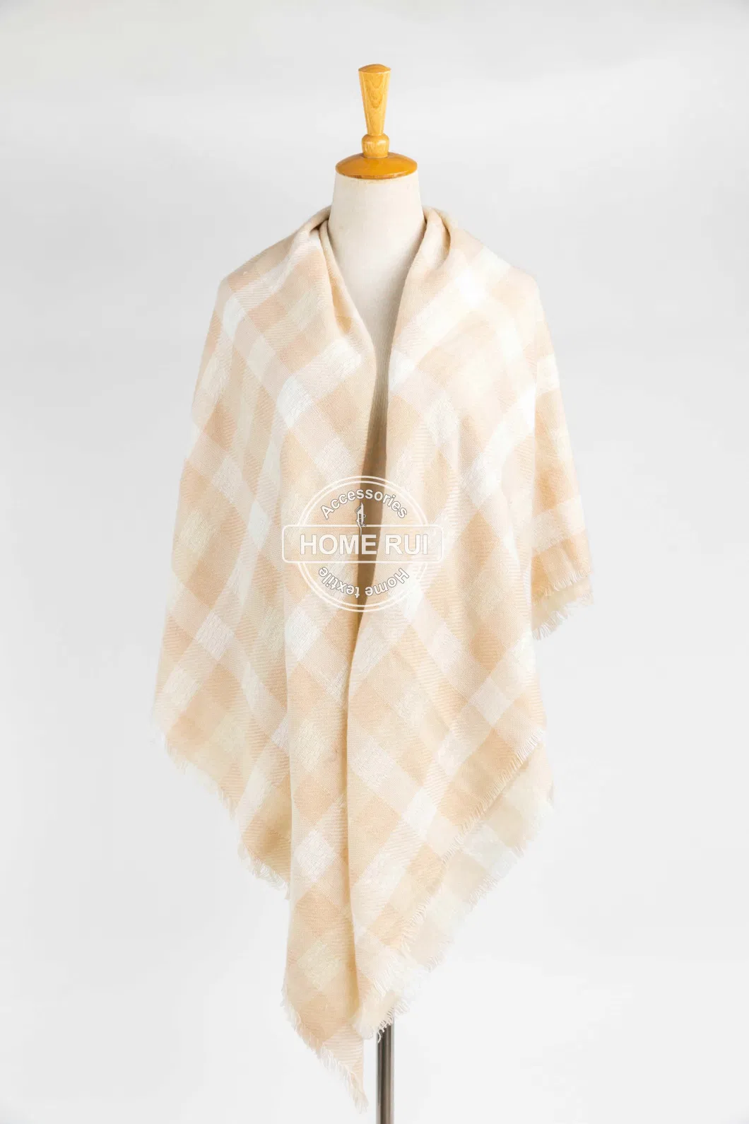 Outfit Lightweight Spring Fall White Woven Tassel Plaid Lattice Veronz Soft Classic Nova Scottish Large Cozy Oversize Cappa Tippet Turban Snug Plain Stole Shawl