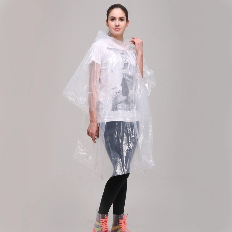 Yellow Cheap Disposable Women&prime; S Rain Poncho