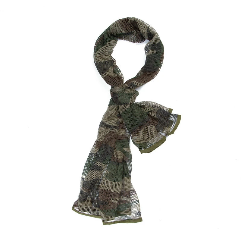 Military Scarf Custom Mesh Tactical Desert Keffiyeh Net Cloth Soft Light Weight Arabic Man Camouflage Scarf