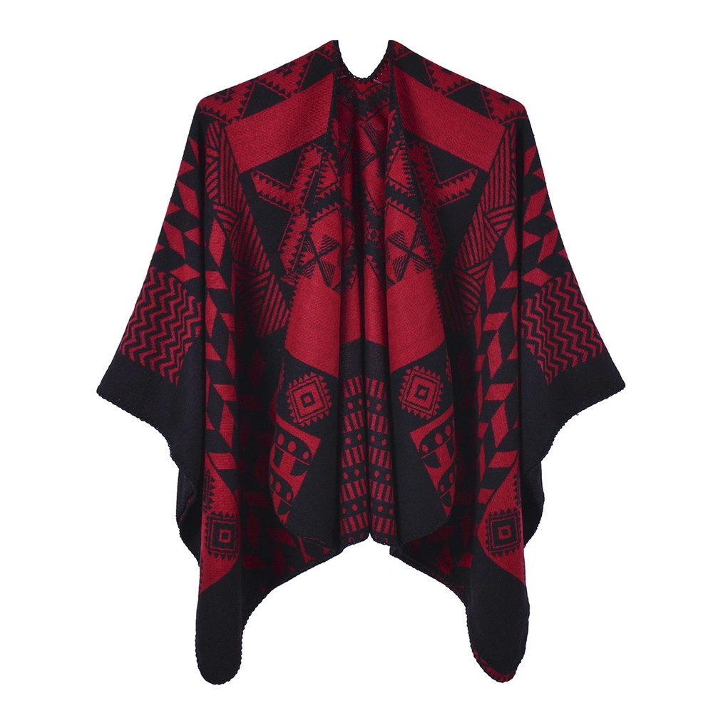 Poncho Cape Retro Style Vintage Winter Shawl Wraps for Women