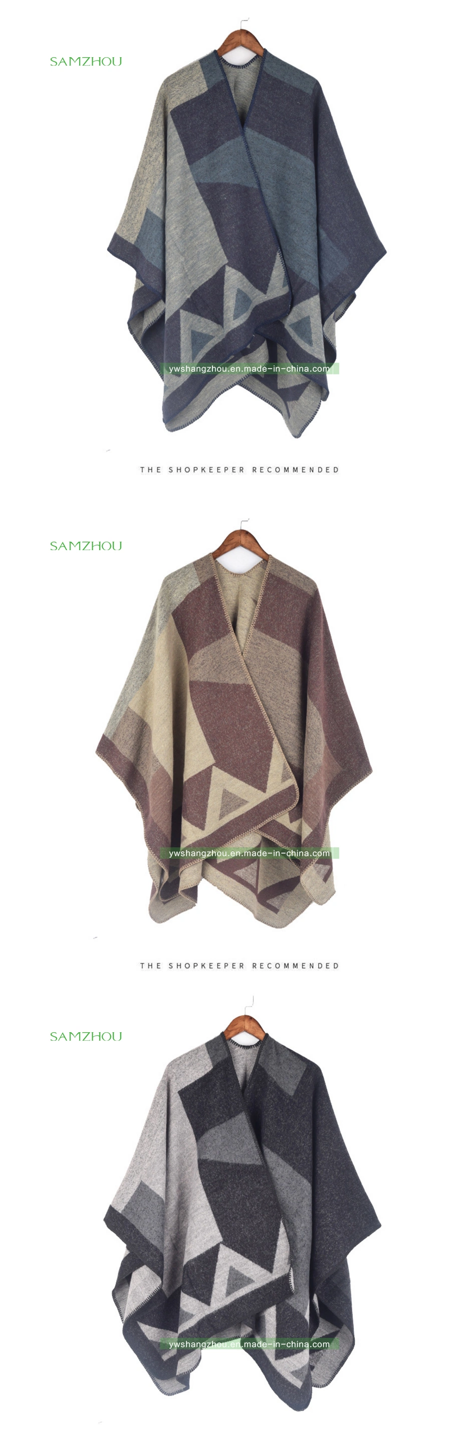 Euramerican National Wind Cloak Lady Scarf Fashion Shawl Blanket Winter