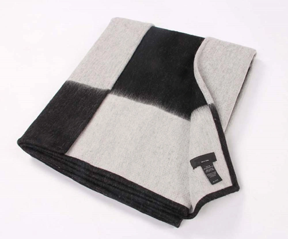 Lady Two Tone Double-Side Reversible Superfine Wool Cloak Coat Shawl
