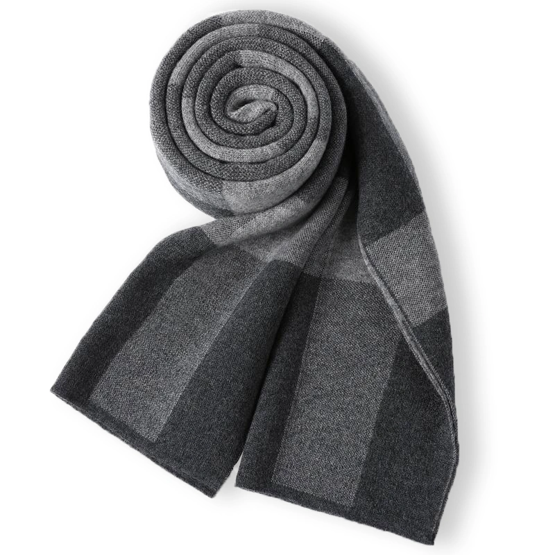 Hot Sale Classic 100% Merino Wool Woven Scarf for Men