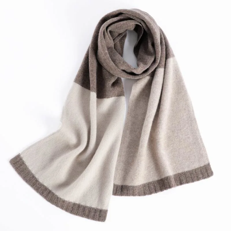 Winter Simple Super Warm Merino Wool Woven Scarf for Women