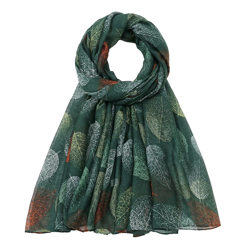 Maple Leaves Scarf, Maple Leaf Scarves, Black Silk Scarf, Autumn Accessories