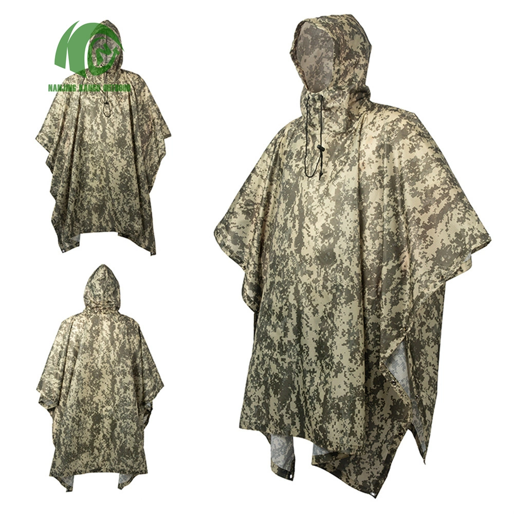 Kango Rain and Wind Resistant Poncho Camouflage Hunting Raincoat