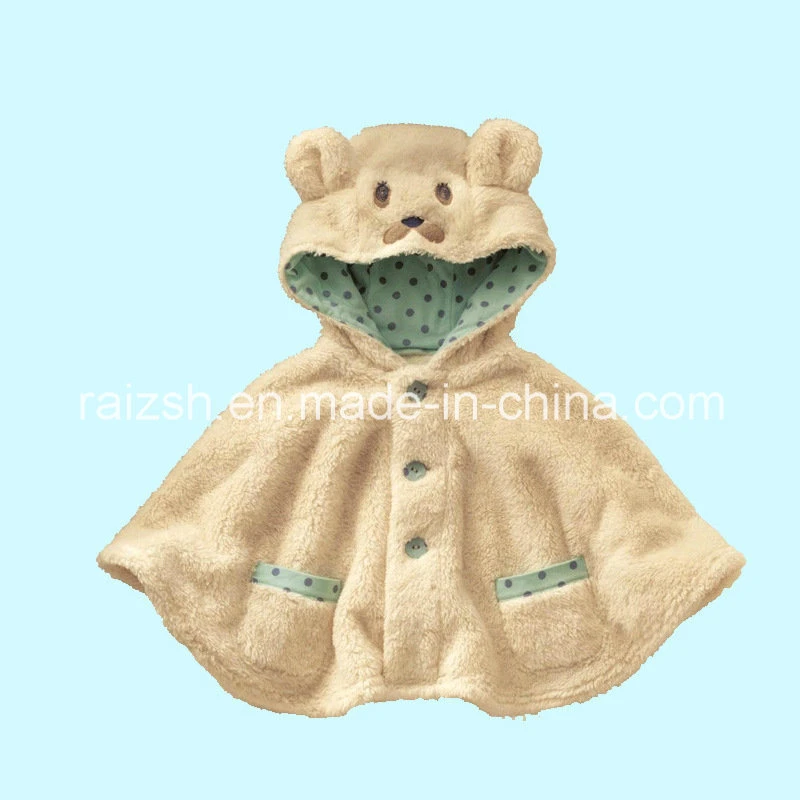 Plush Baby/Child Poncho Cloak with Decoration Lovely Cute Gift