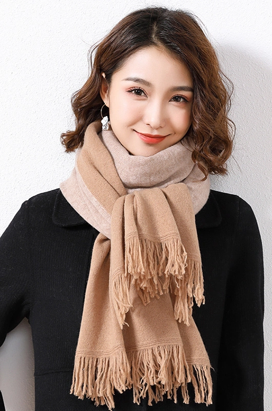 Hot Sale Oversized Chunky Pure Wool Scarf for Ladies