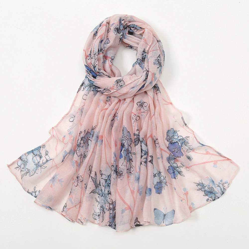 Scarf for Women Lightweight Floral Flower Scarves for Fall