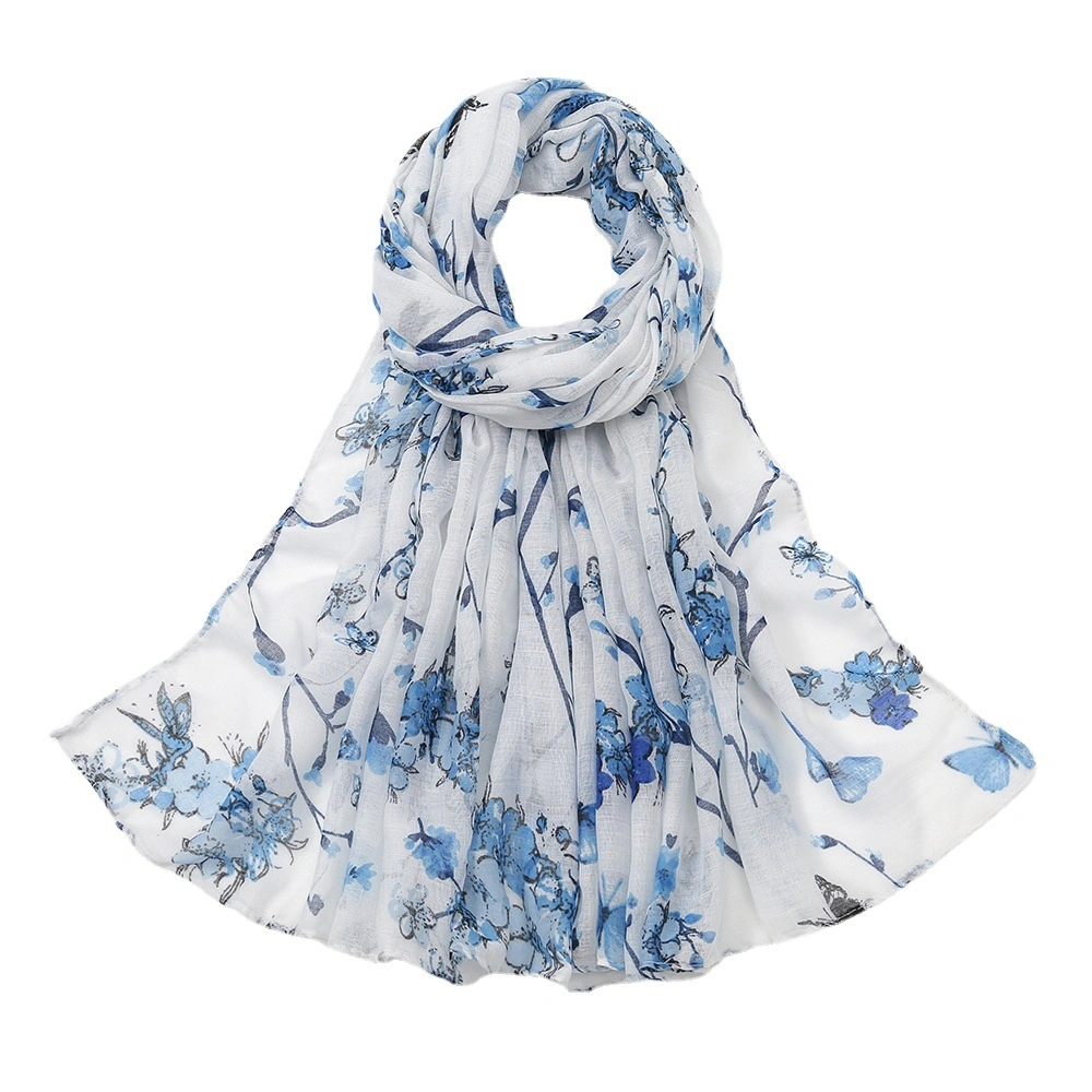 Scarf for Women Lightweight Floral Flower Scarves for Fall