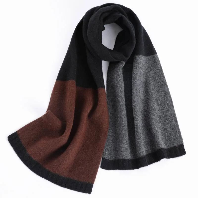 Winter Simple Super Warm Merino Wool Woven Scarf for Women