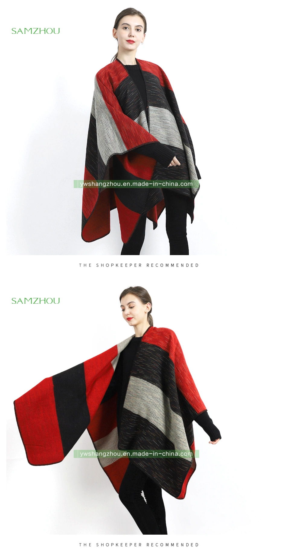 Western Jacquard Cloak Lady Scarf Fashion Shawl Cashmere Blanket Winter