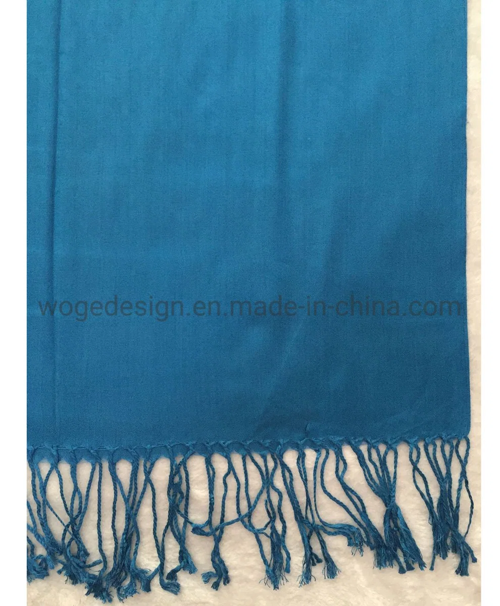 Classic UK Beautiful Hijabs Factory Wholesale Ladies Plain Solid Viscose Scarfs Pashmina with 41colors Available Stock