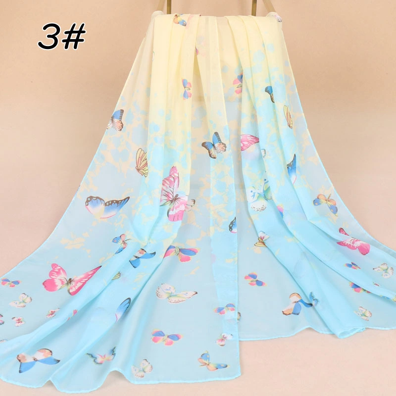 Summer Fashion Thin Chiffon Silk Women Hijab New Style Animal Print Sunscreen Neck Protection Small Long Lady Scarf