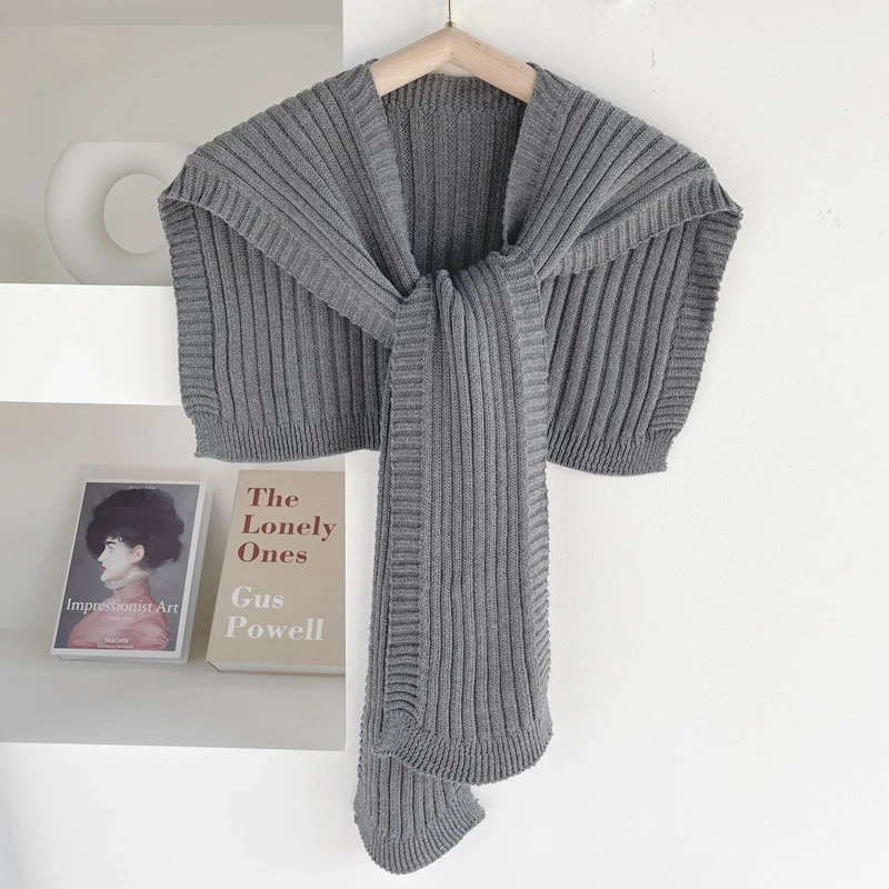 2024 Fashion Designer Poncho Kimono Cape Women&lsquo; S Trending Knitting Cloth Wraps Scarf for Autumn Winter