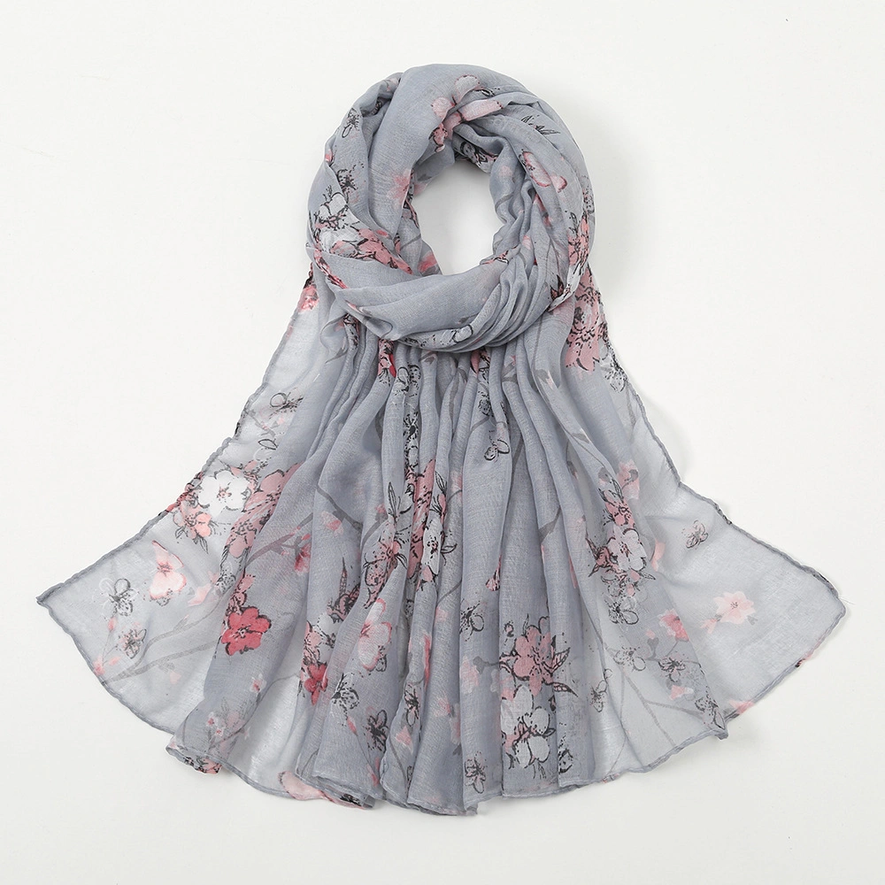 Scarf for Women Lightweight Floral Flower Scarves for Fall