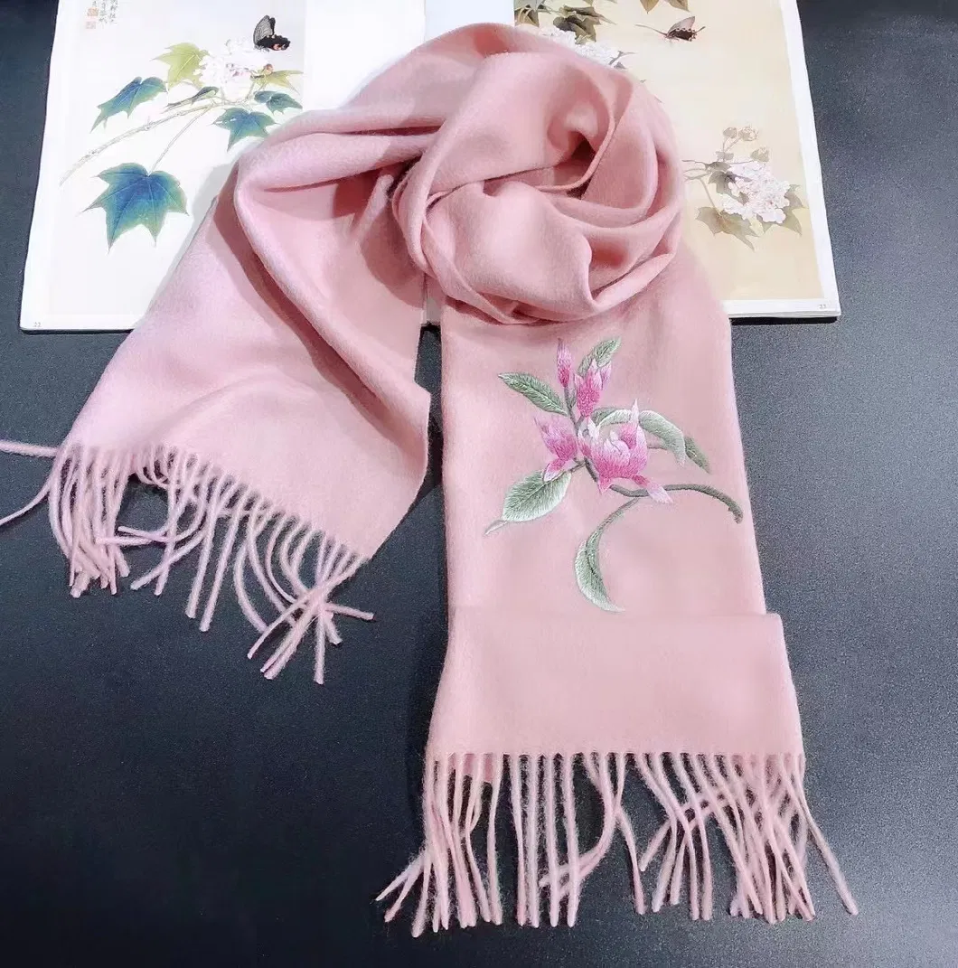 Fashionable Handmade Embroidery Scarf/Shawl (WJ-001)