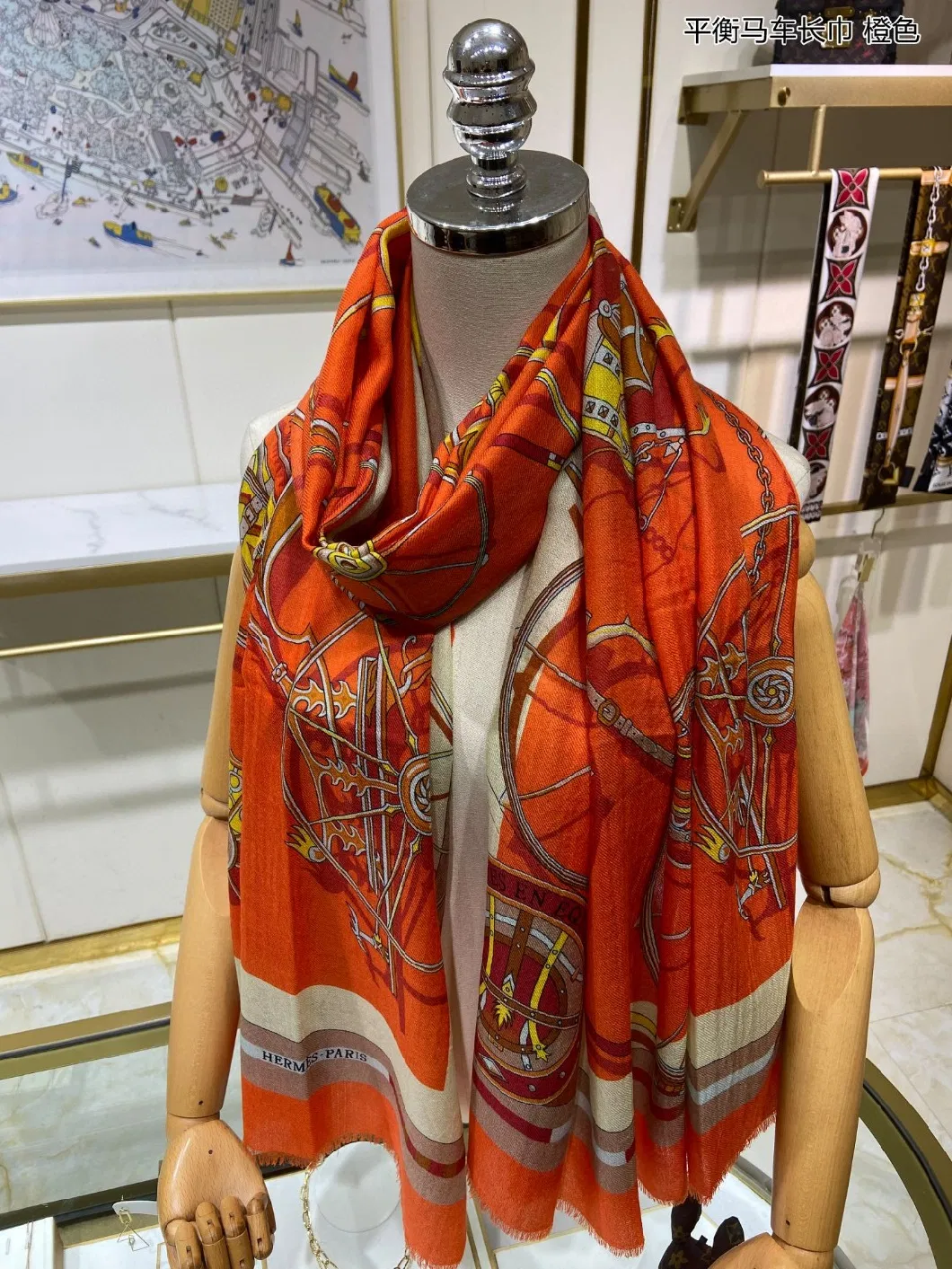 Pure Color Cashmere Long Scarf