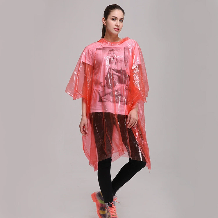 Yellow Cheap Disposable Women&prime; S Rain Poncho