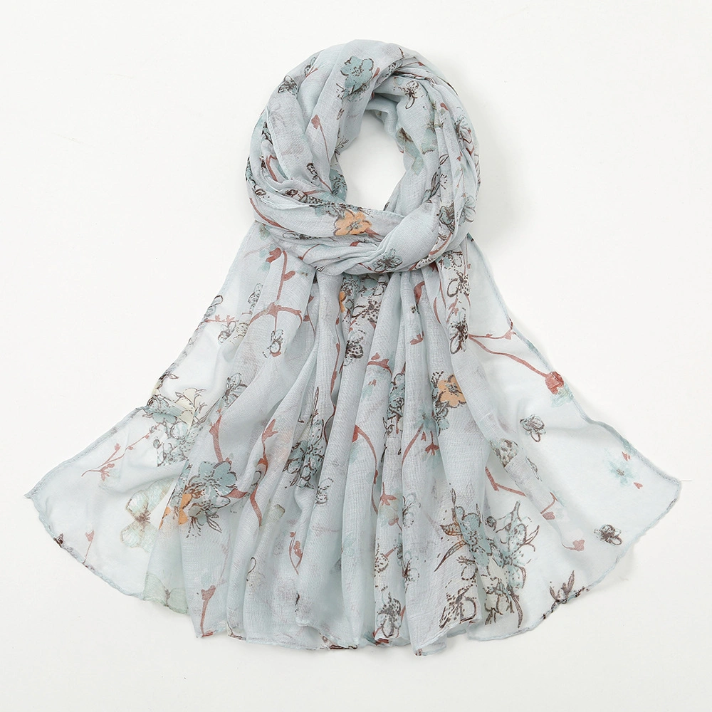 Scarf for Women Lightweight Floral Flower Scarves for Fall