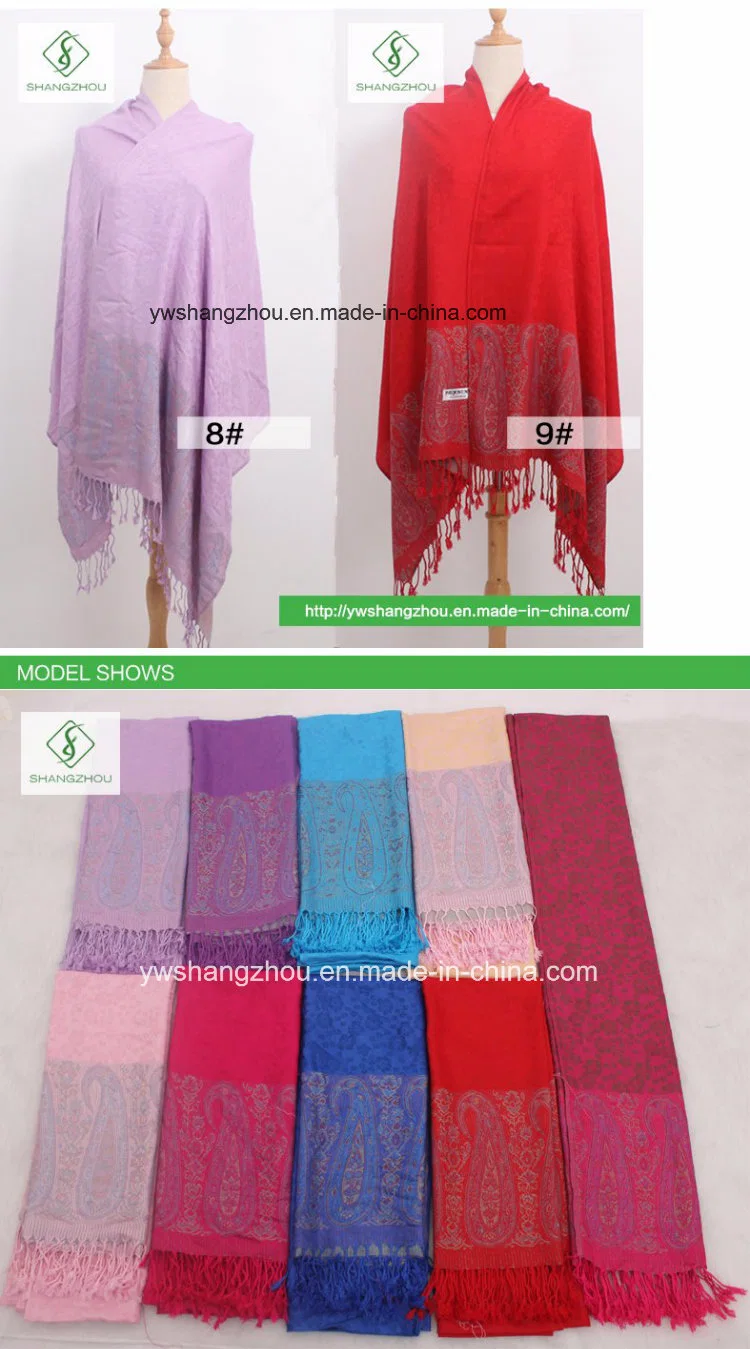 Nepal Style Plum Blossom Jacquard Scarf Fashion Pashmina Shawl