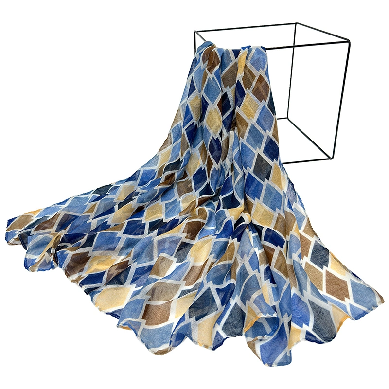 Geometric Print Ab Hair Womens Scarfs Able Spring Scarves