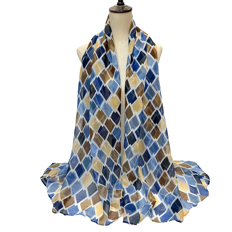 Geometric Print Ab Hair Womens Scarfs Able Spring Scarves