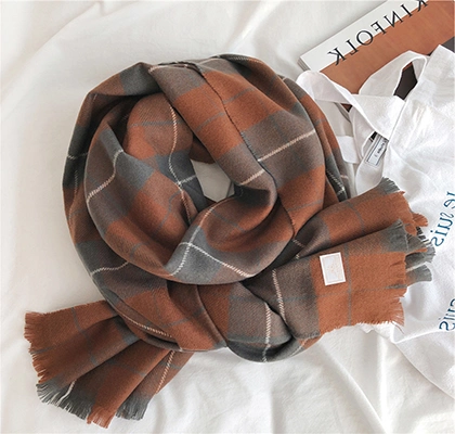 Hot Selling Winter Plaid Shawl Cashmere Plaid Scarves Lodon Checked Scarf for Women &amp; Men