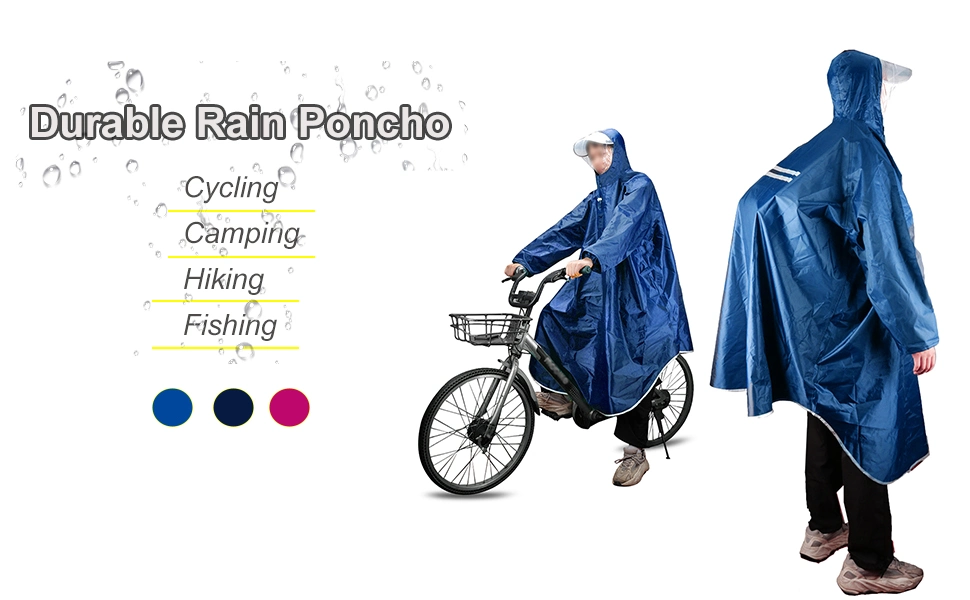 Single-Person Rain Poncho for Waterproof Windproof Rain Poncho Poncho Crochet Rainwear