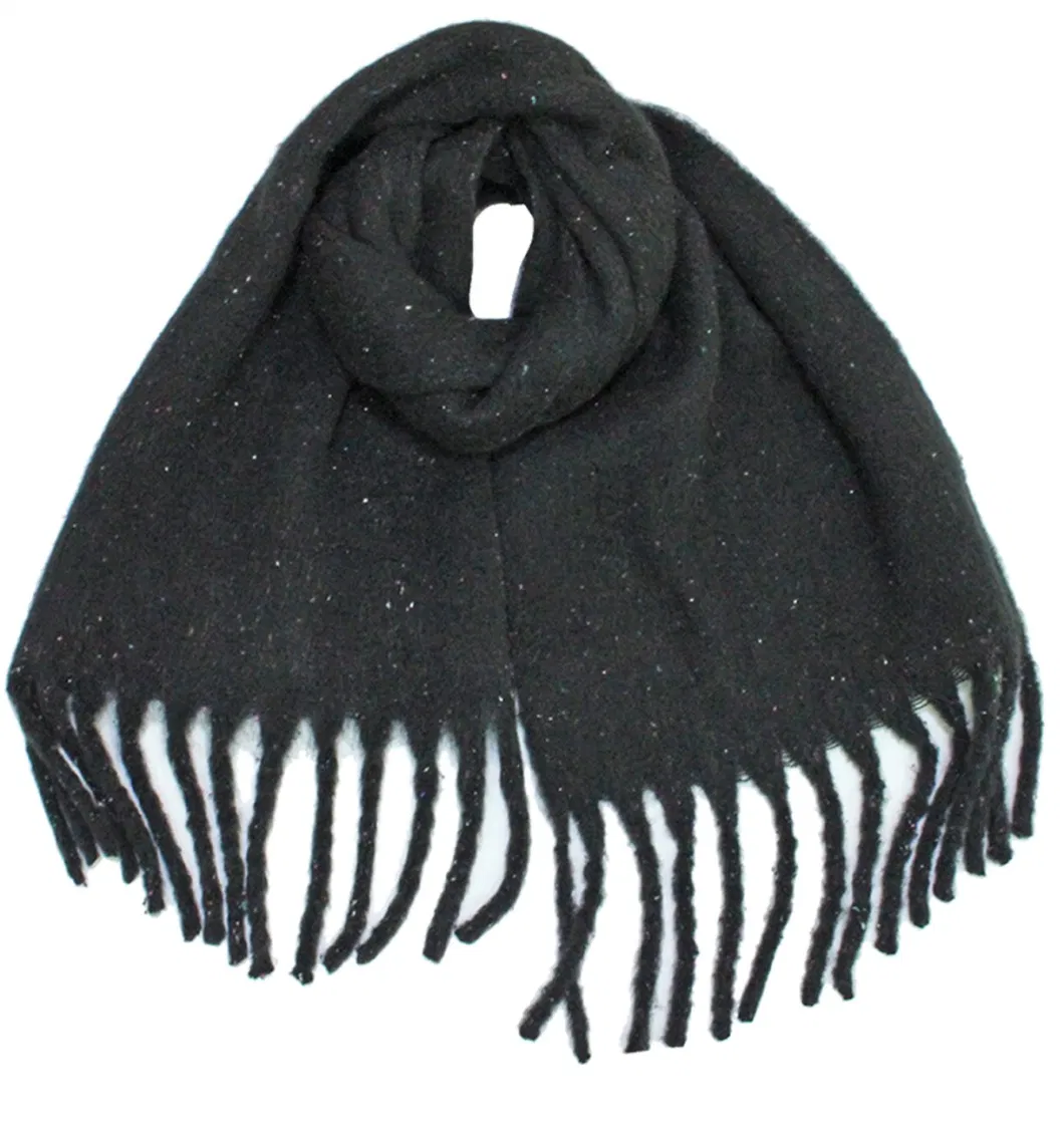 Fashion Simple Design Wool Cashmere Unisex Blanket Scarf with High Quality 2022