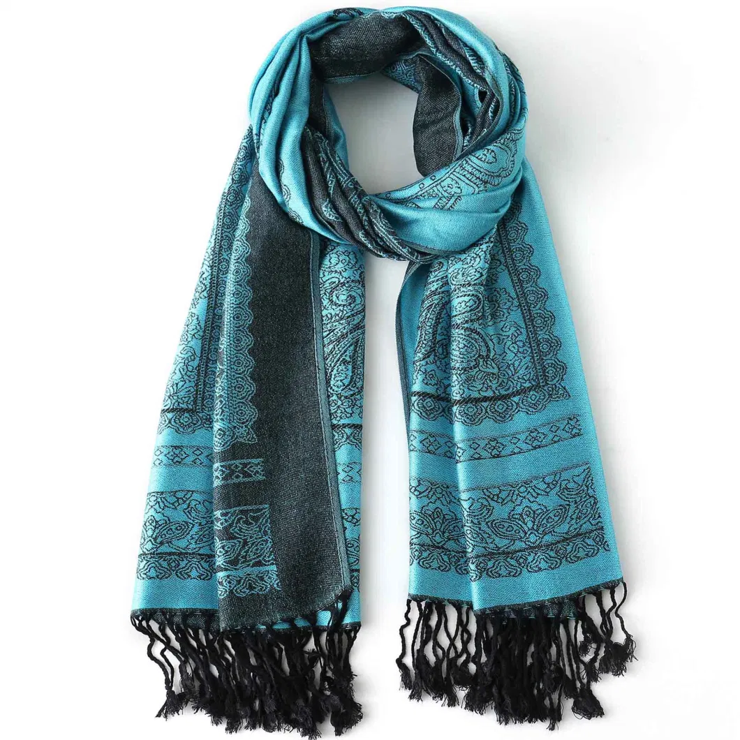 High Quality and Super Soft Ethnic Paisley Pashmina Shawl Wrap Scarf