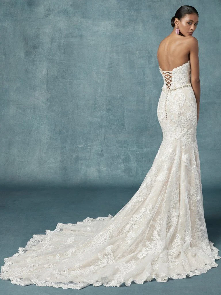 Lace Bridal Wedding Dress Shawl Mermmaid Bridal Gowns H14818