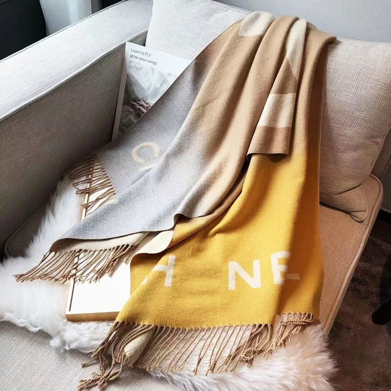 Designer Scarf Luxury Scarf for Women Autumn Winter Wool Cotton Warm Shawl Wedding Date Outdoor Travel Letters Scarves