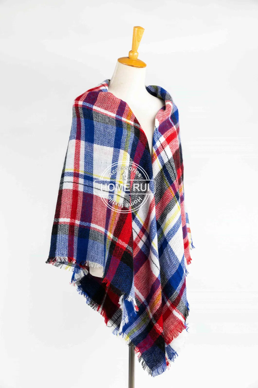 Outfit Fall Color Block Striped Woven Tassel Plaid Lattice Veronz Soft Classic Nova Scottish Large Cozy Oversize Cappa Tippet Turban Snug Plain Stole Shawl