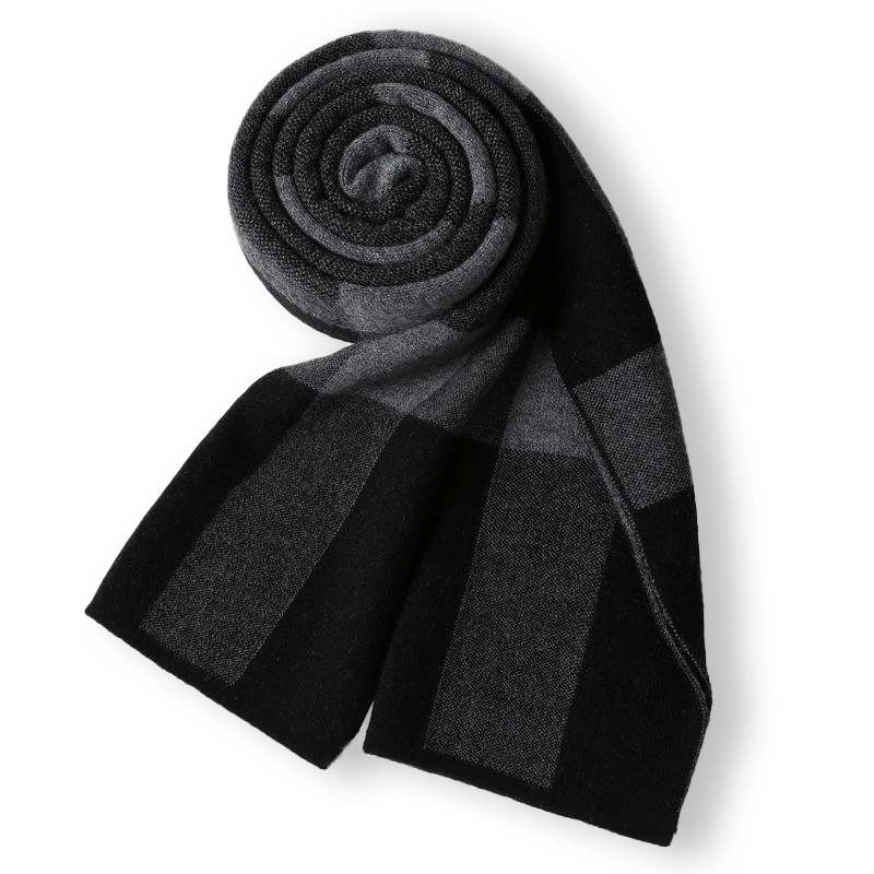 Hot Sale Classic 100% Merino Wool Woven Scarf for Men