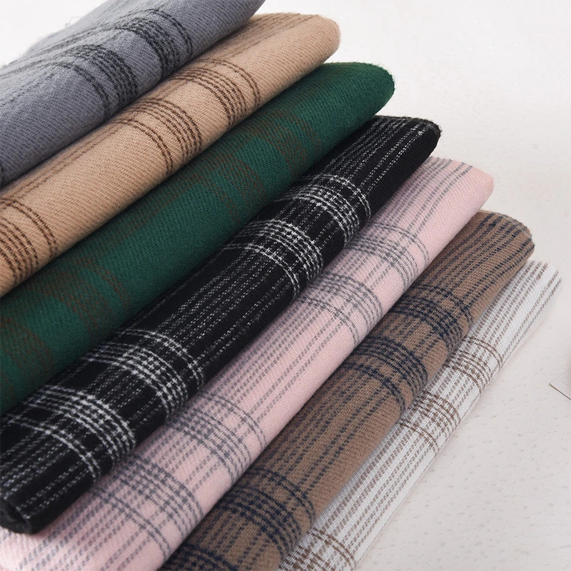 New Niche High Appearance Level Polyester Scarf Ins Plaid Scarf for Women Winter Warm Long Scarf