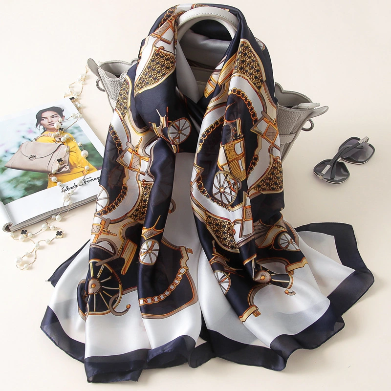 Towel Sunscreen Silk Scarf Shawl Female 180*90cm