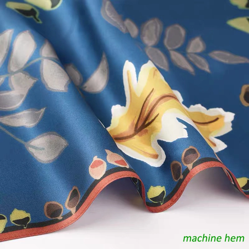 Custom High Quality Digital Printing Silk Wool Scarf
