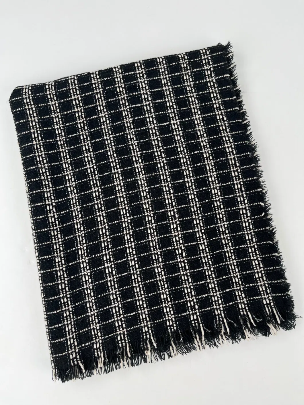 Factory Winter Warm Ladies Elegant Checked Stylish Quality Woven Scarf