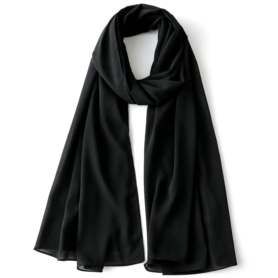 Trendy Ladies Black Chiffon Shawls and Wraps for Evening Party