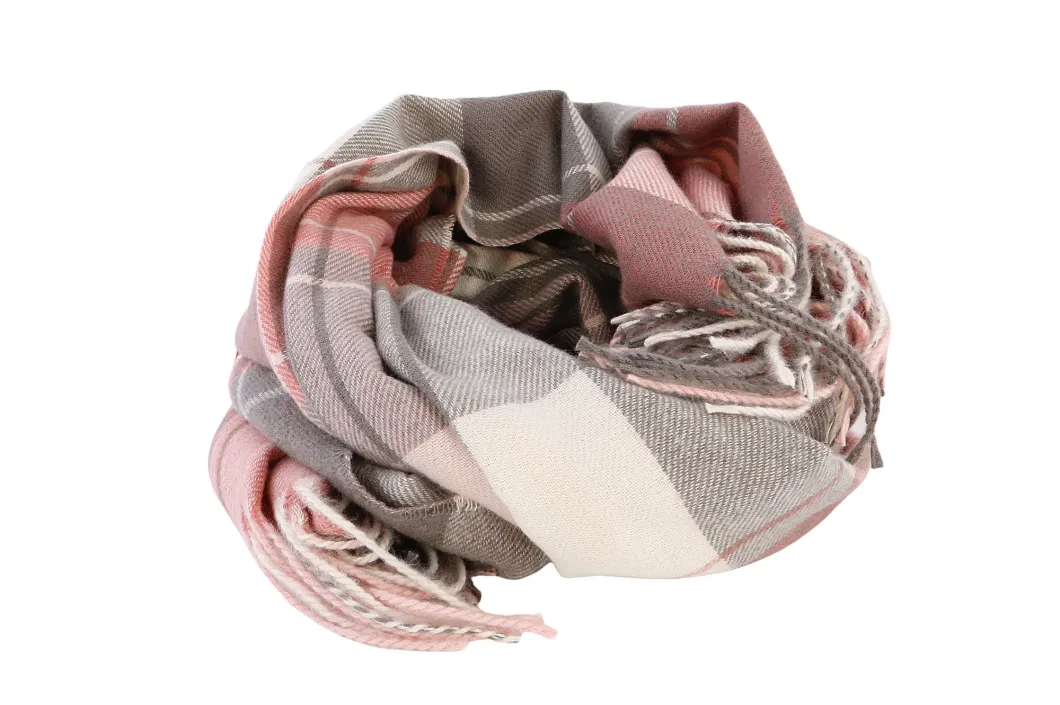 Acrylic Scarves Cashmere Feel Scottish Tartan Plaid for Women Winter Cheap Wholesale Custom Luxury Scarf