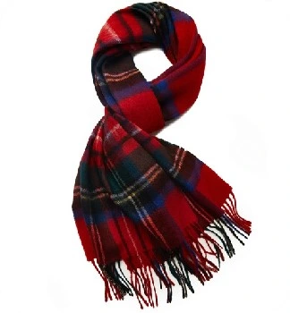 Classic Scotch 100% Pure Cashmere Wool Rws Scottish Plaid Scarve Unisex Scarf