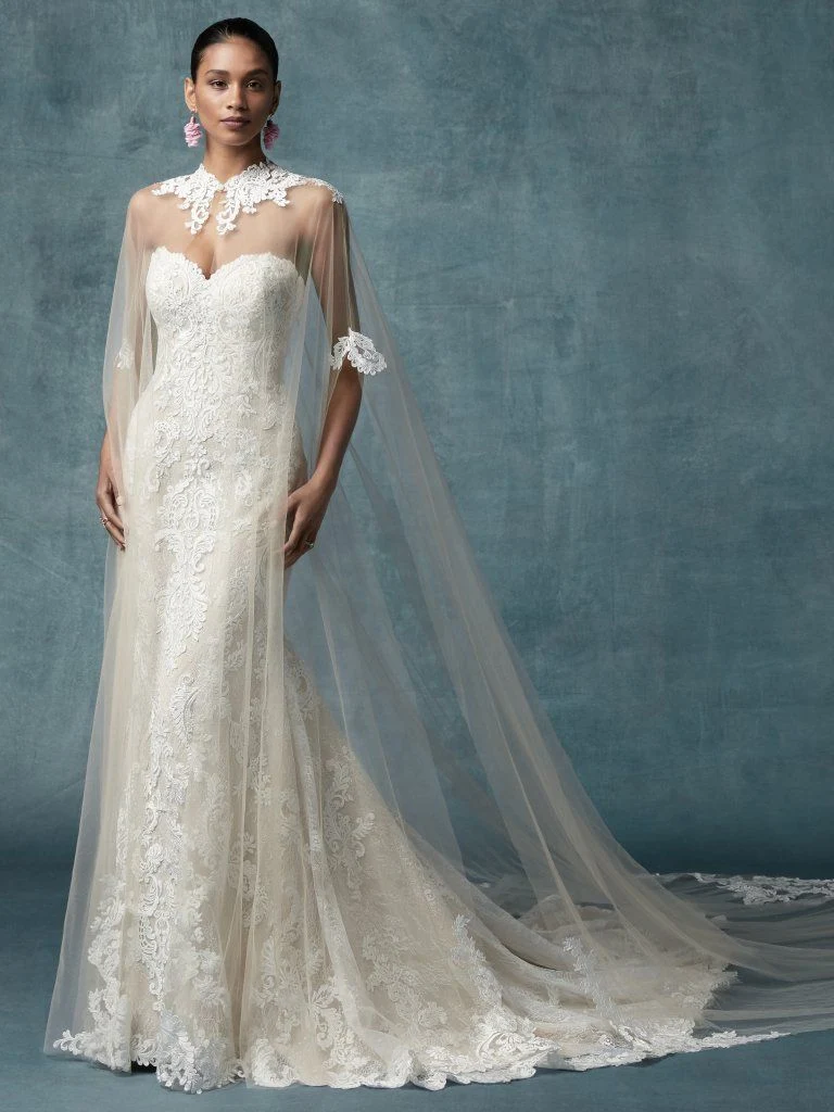 Lace Bridal Wedding Dress Shawl Mermmaid Bridal Gowns H14818