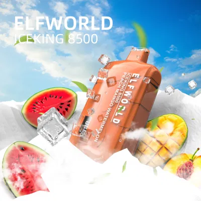 Elfworld Iceking 8500 LED Display Smart Pure Taste Multi-Flavors Orion Box Dual Color Shell Crystal Disposable Vape Dazzle 9000 Puff Bar Hot Selling Lost Vape