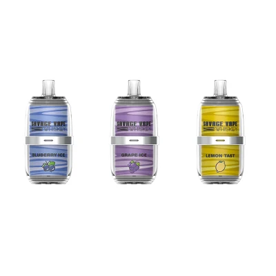 German Warehouse Savage Whiskey 16000 Puffs 26ml Adjustable Airflow 6 Colors Lgb Light Mesh Coil 50mg Nic Salt Type-C Rechargeable Disposable Vape Pen Wholesale