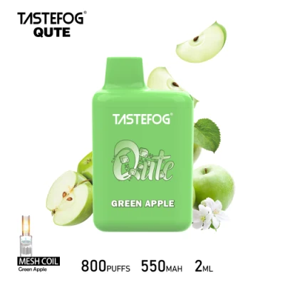 Tastefog Qute 800puffs Electronic Cigarette Tpd Version 2% Nicotine Disposable Vape Bar