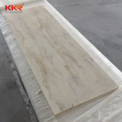White Marble Artificial Stone Solid Surface Slab for Countertop Buliding Material